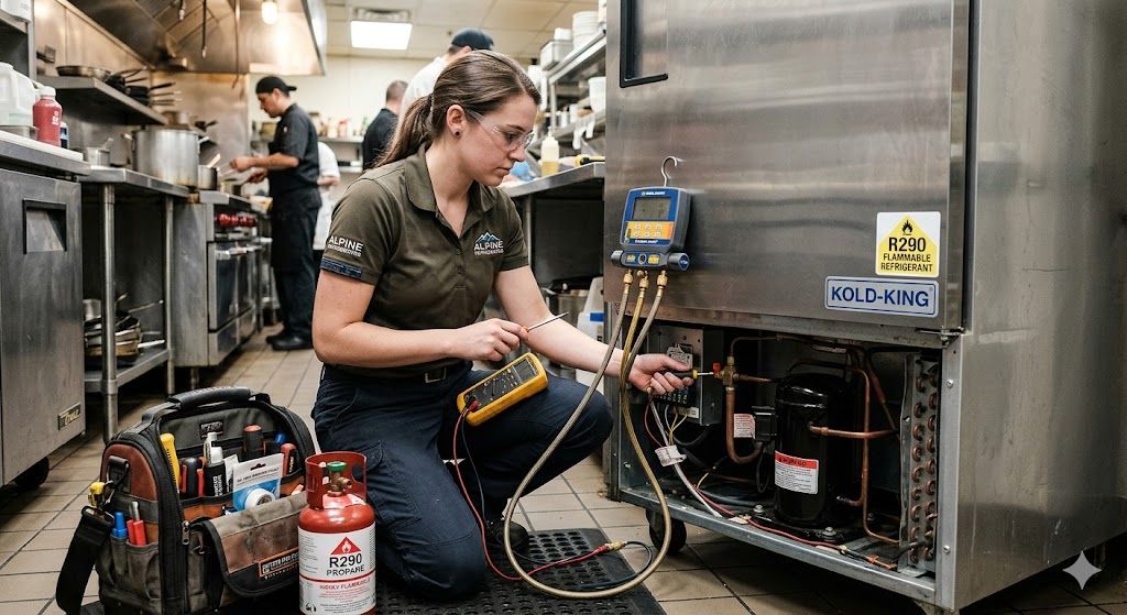 R290 system troubleshooting and servicing