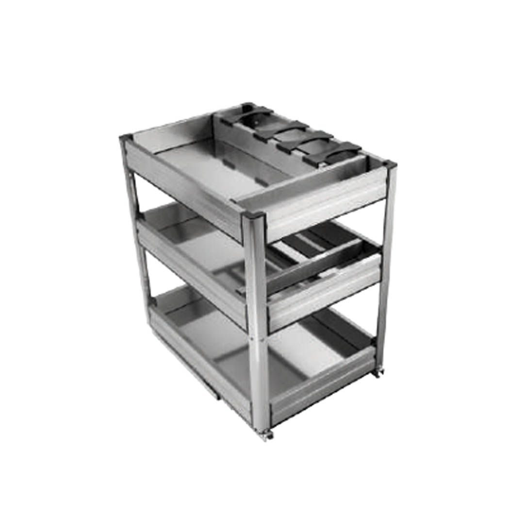 3-Tier Multipurpose Pull-Out Unit #BBP-AS21-305-SS