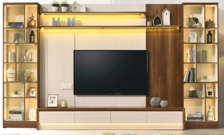 VD-2066 SET 2 WALL STAND TV CABINET (LCD SERIES)