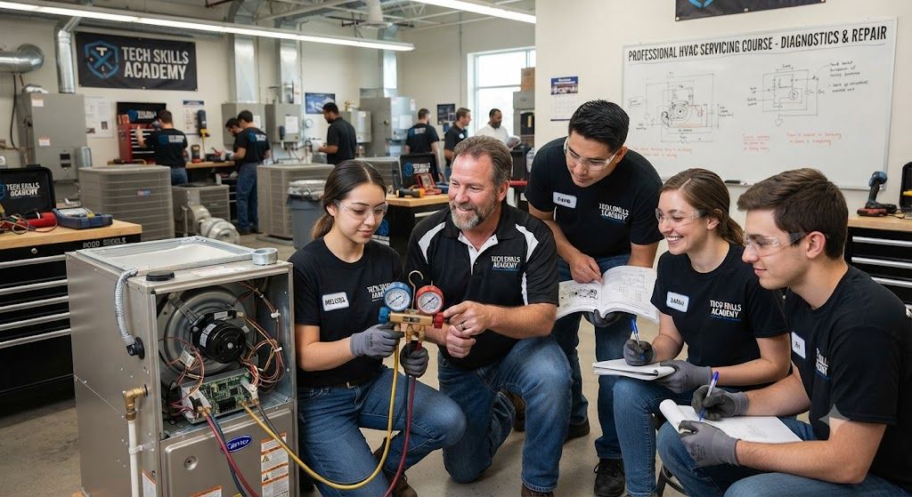 Professional HVAC servicing course