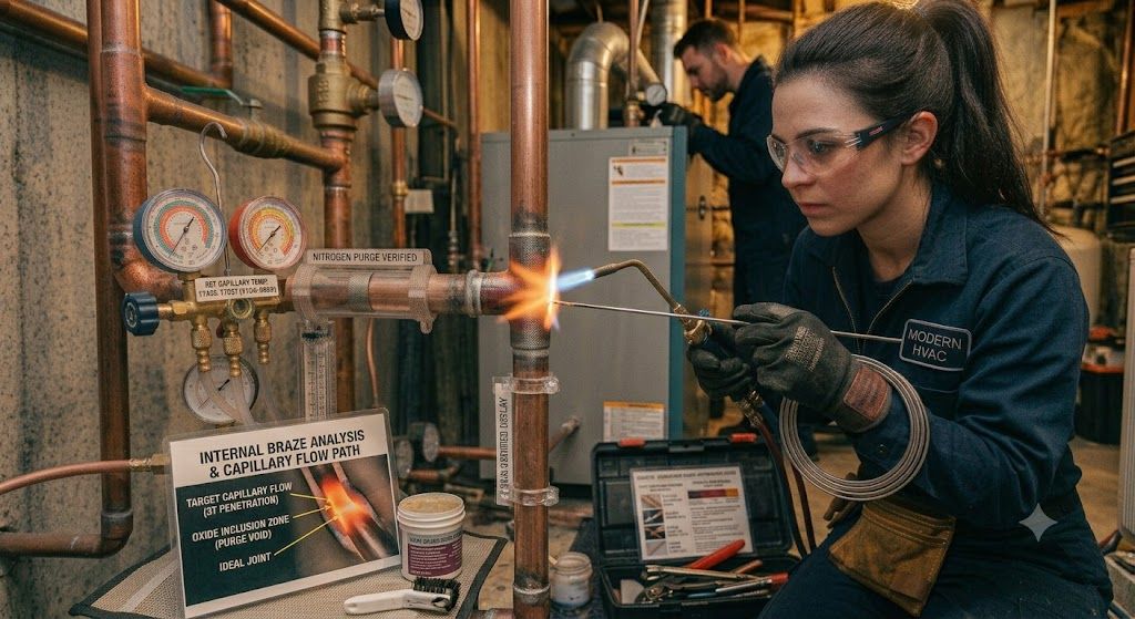 advanced copper joint brazing techniques HVAC