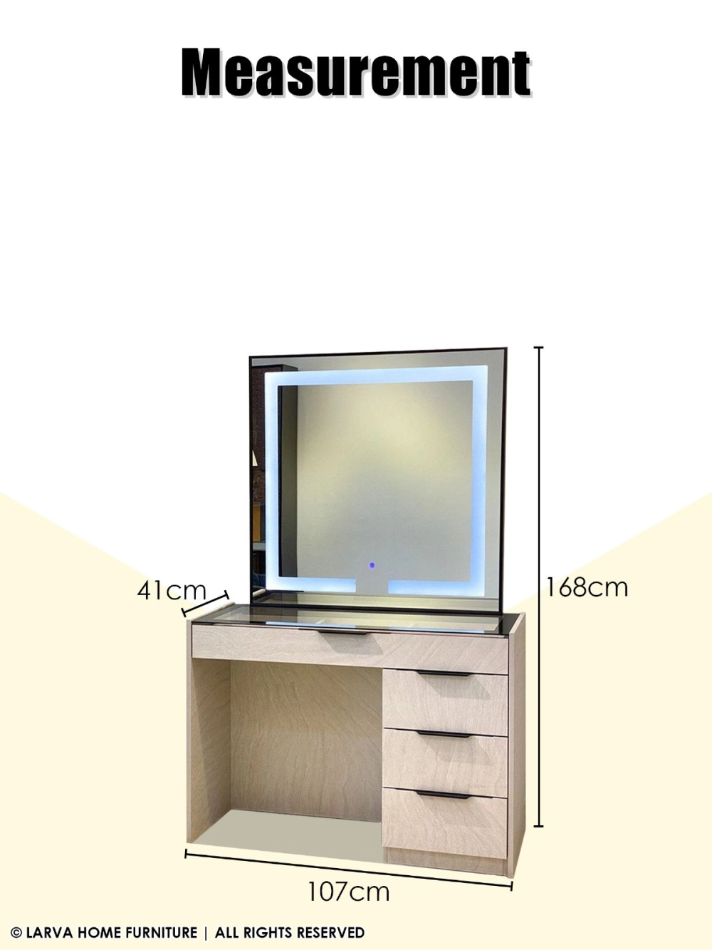 Lavia LED Dressing Table