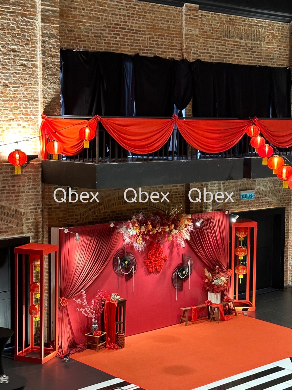 Chinese Style Wedding Decorations & Set Up @ Majestic Theatre