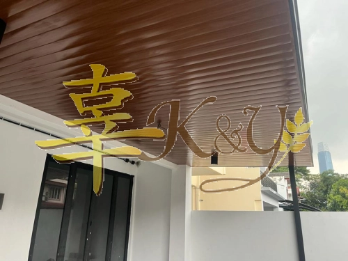 Mild Steel Aluminium Strip Ceiling Awning