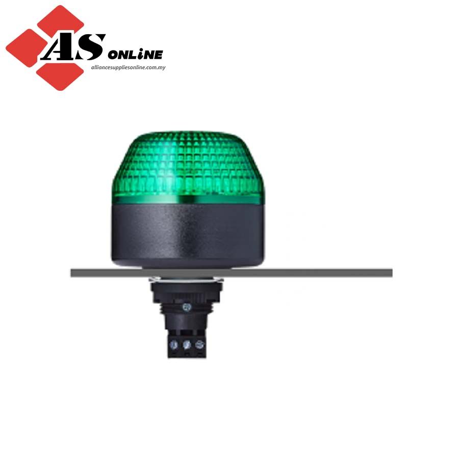 AUER SIGNAL IBL Series Green Flashing, Steady LED Beacon 240V ac, LED Bulb Panel, IP65 / Model: ASRC802506313 / 802506313