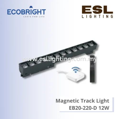 ECOBRIGHT LED Magnetic Track Light 3 Color Dimmable 12W - EB20-220-D