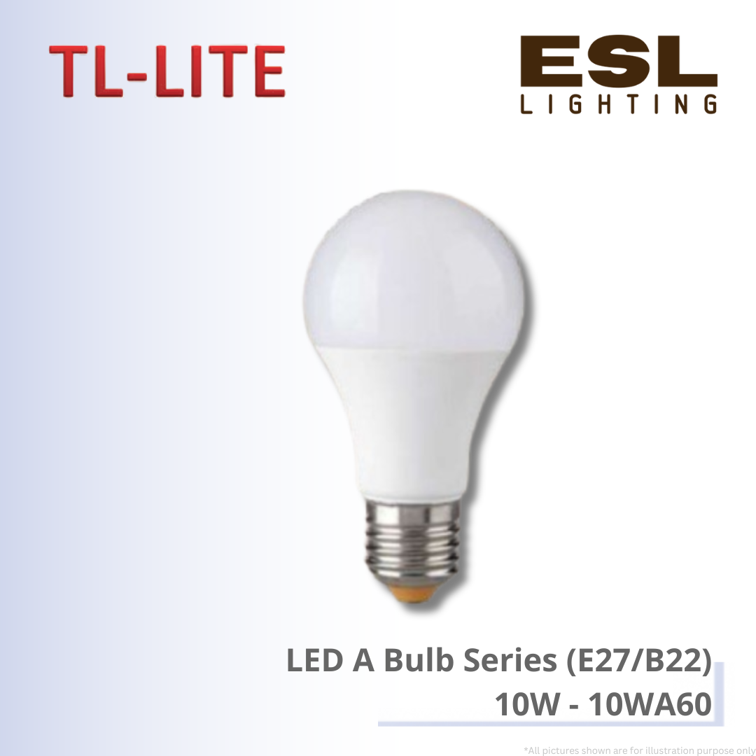 TL-LITE LED A Bulb Series (E27/B22) 10W - 10WA60