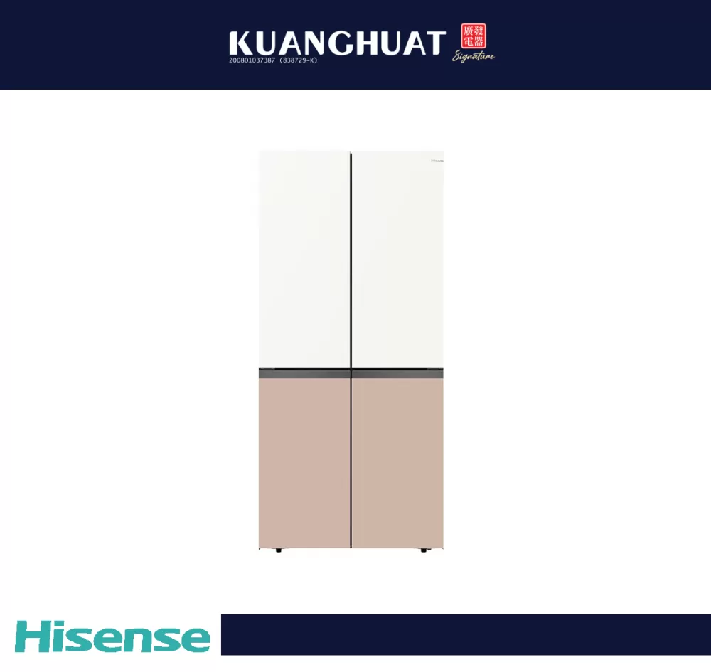 [PRE-ORDER 7 DAYS] HISENSE 720L 4 Door Inverter Refrigerator RQ768N4AW-KU