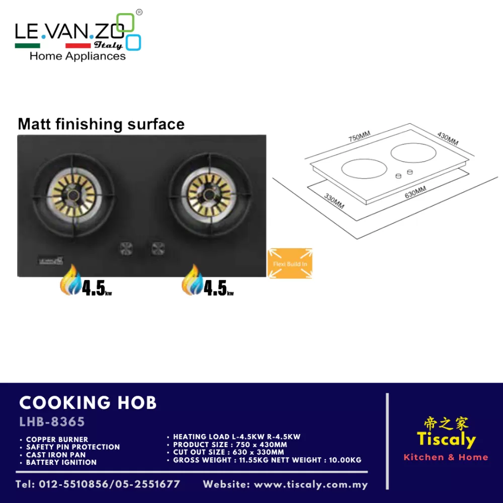 LEVANZO COOKING HOB LHB-8365
