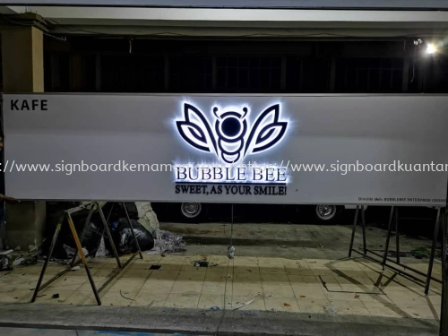 BUBBLE BEE OUTDOOR 3D BOX UP LED BACKLIT SIGNBOARD SIGNAGE AT HULU TERENGGANU JENAGUR TERENGGANU MALAYSIA