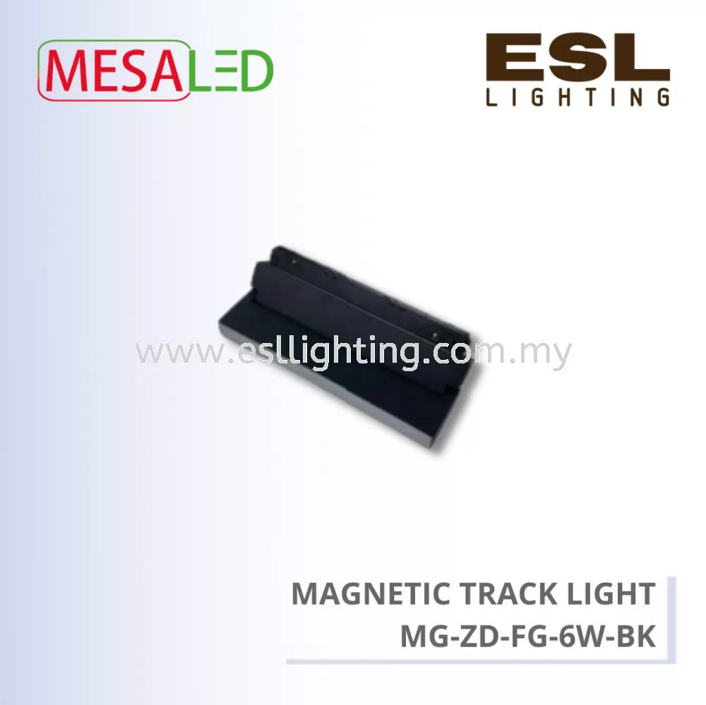 MESALED MAGNETIC TRACK LIGHT 6W - MG-ZD-FG-6W-BK