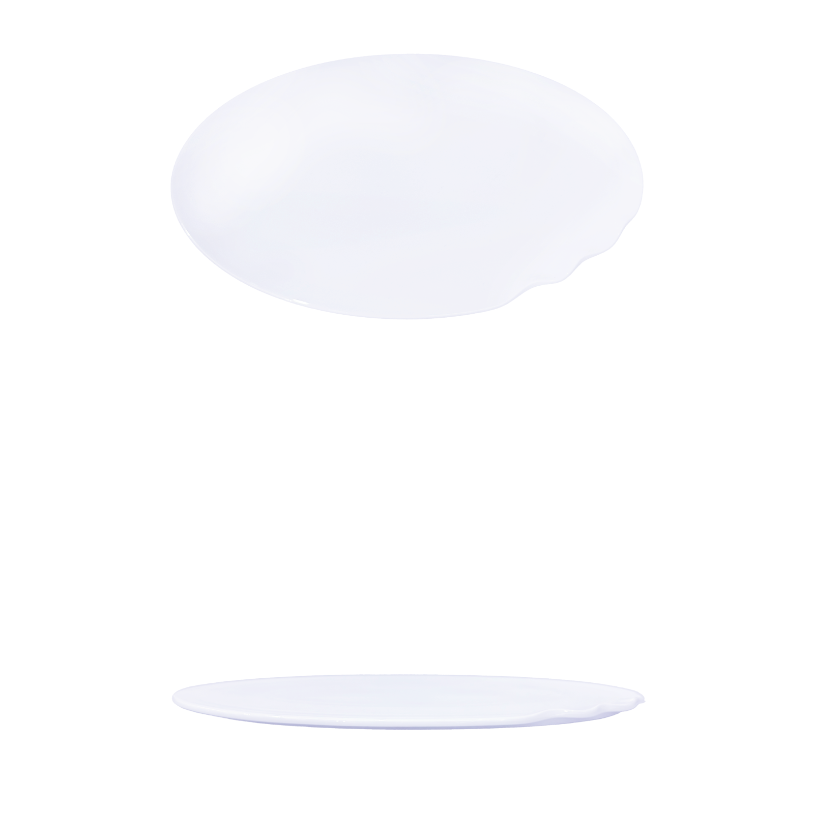 YGB-14'' -oval-flat-plate-月光白-14-椭圆平板