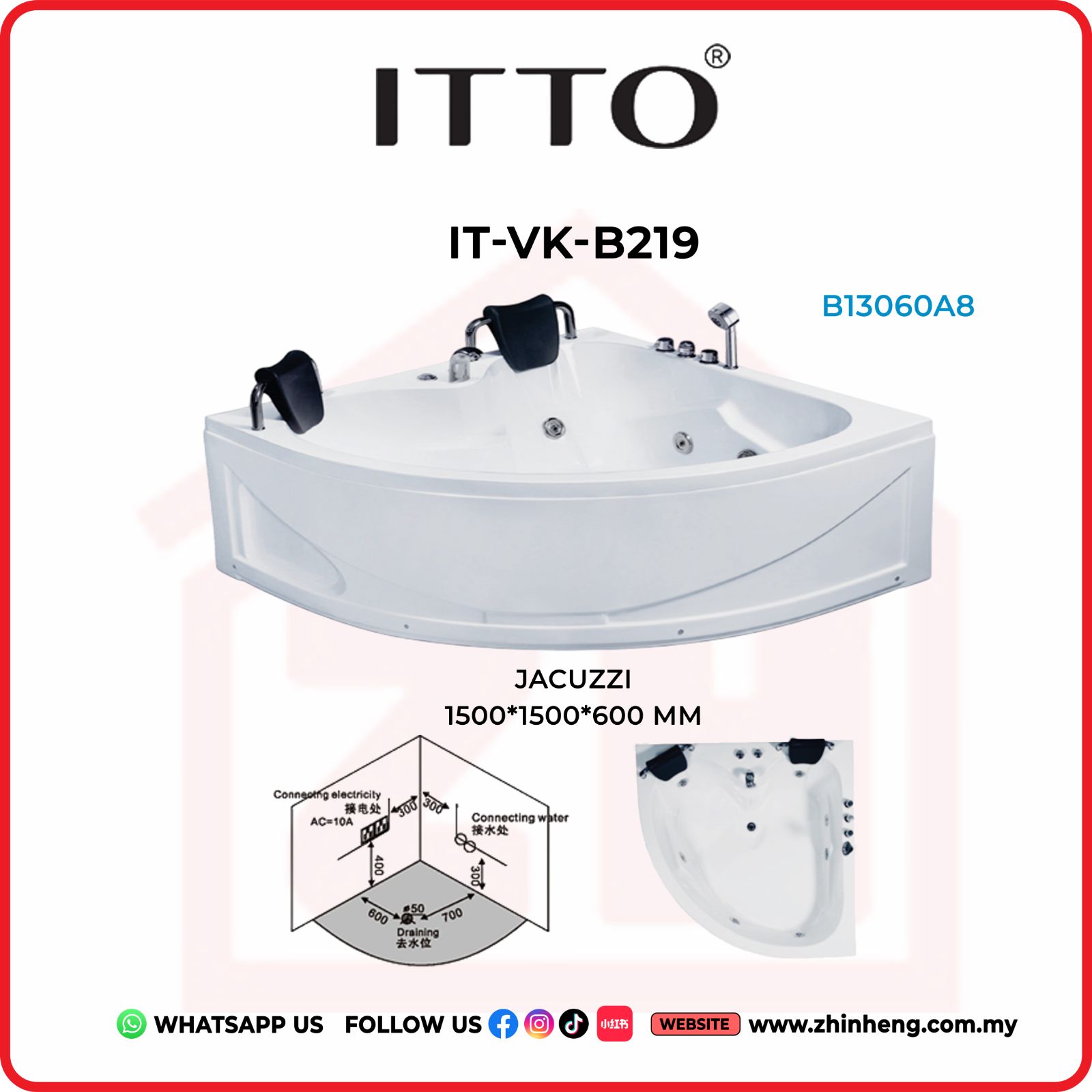 ITTO JACUZZI  IT-VK-B219