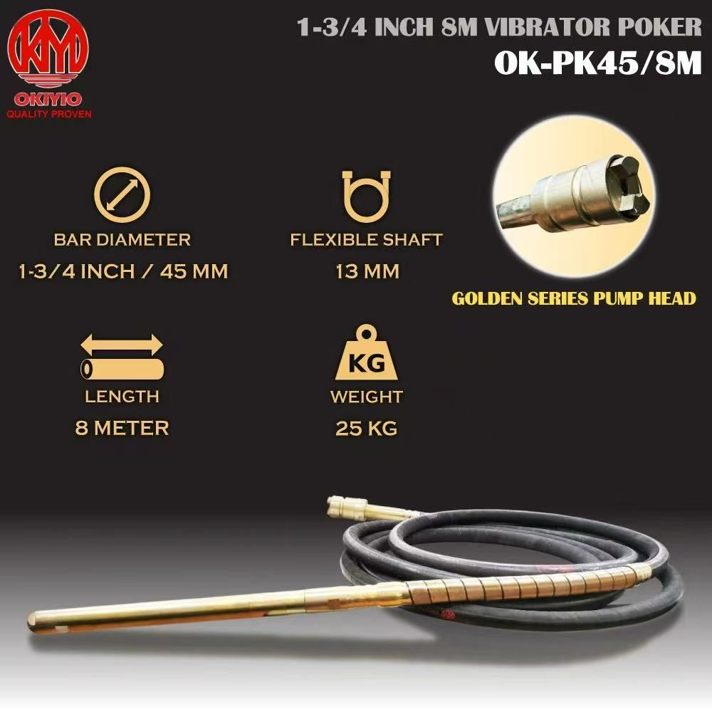 OKIYIO VIBRATOR POKER 45mm x 8m (HEAVY DUTY)