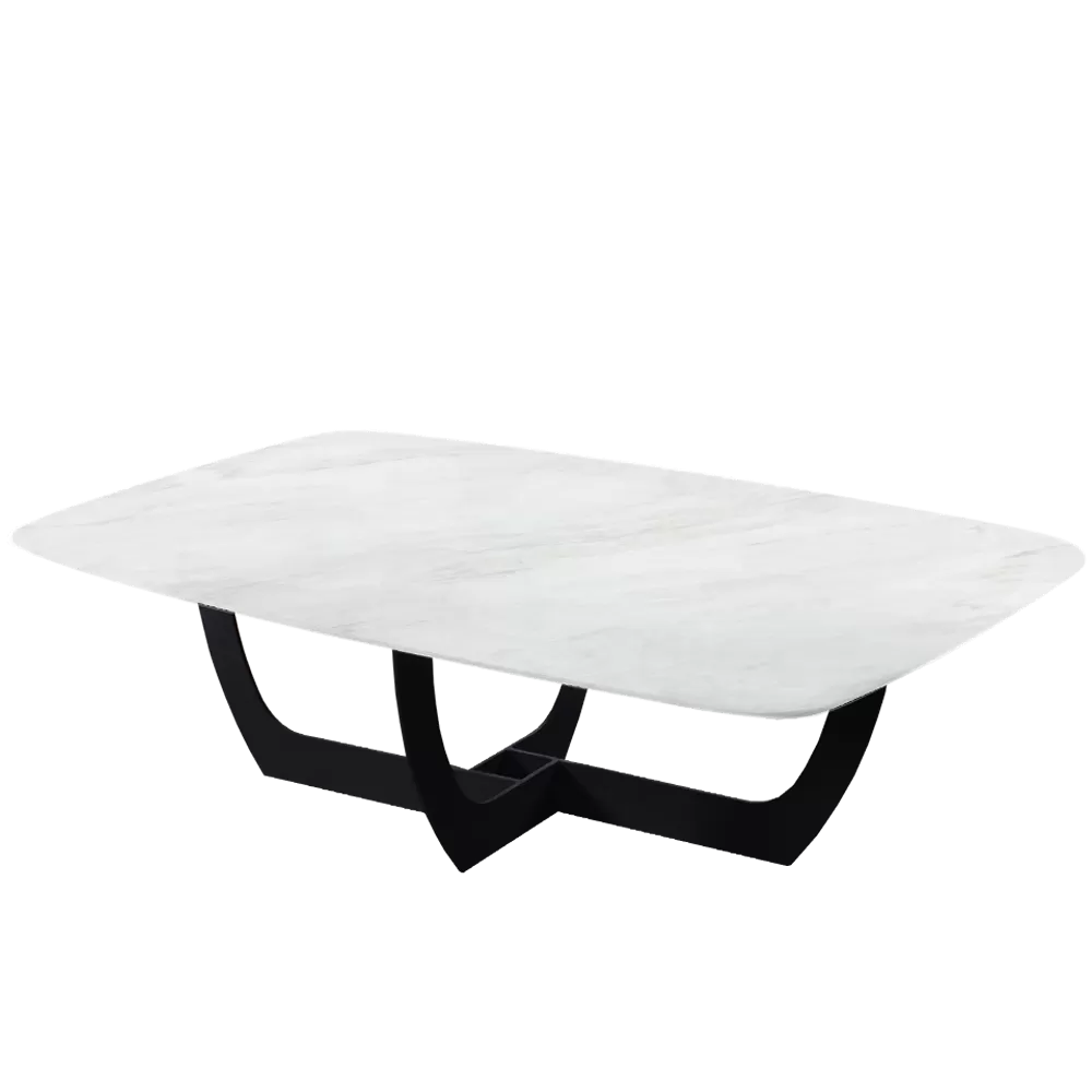 Squad Marble Coffee Table (White)
