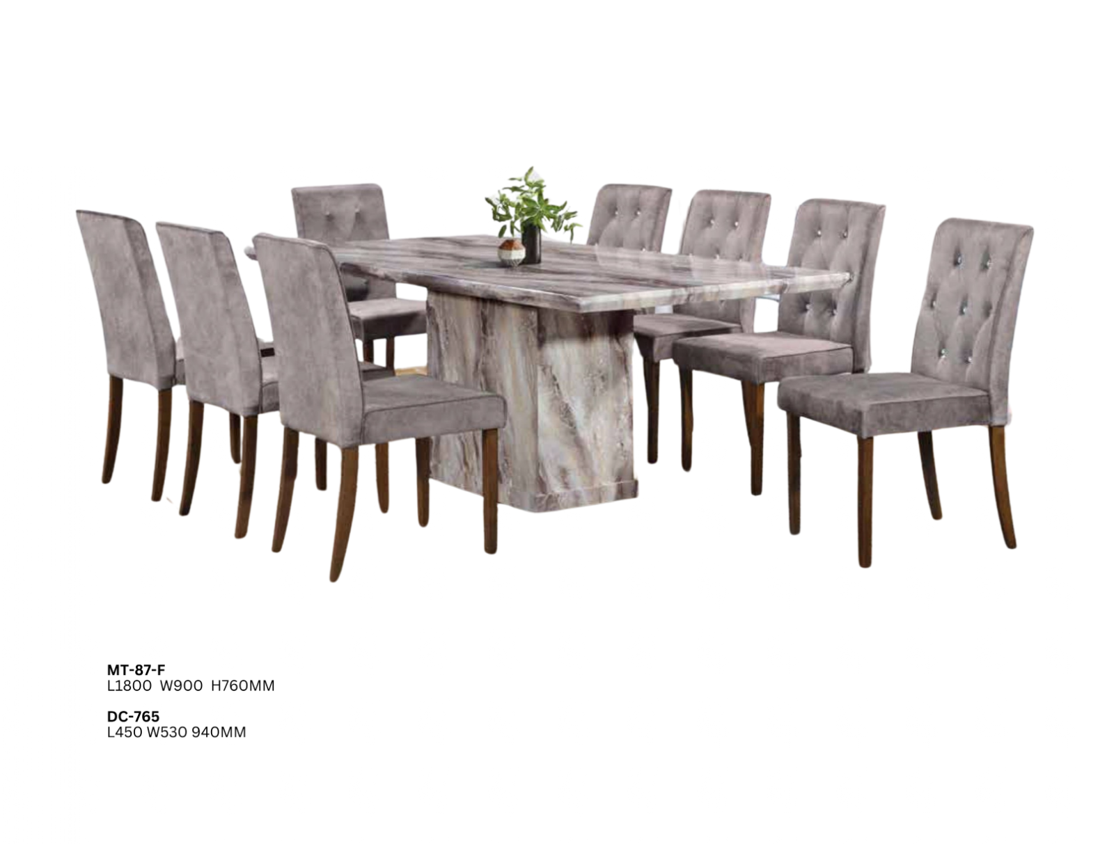 DINING SET (PLZ MT-87-F)