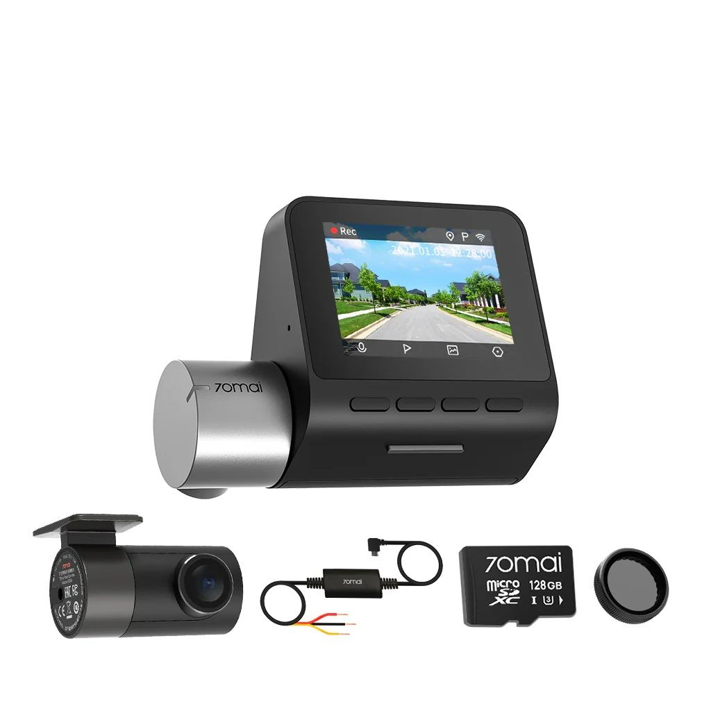 70mai Dash Cam A500S 2.7K Ultra Full HD Dual-Channel