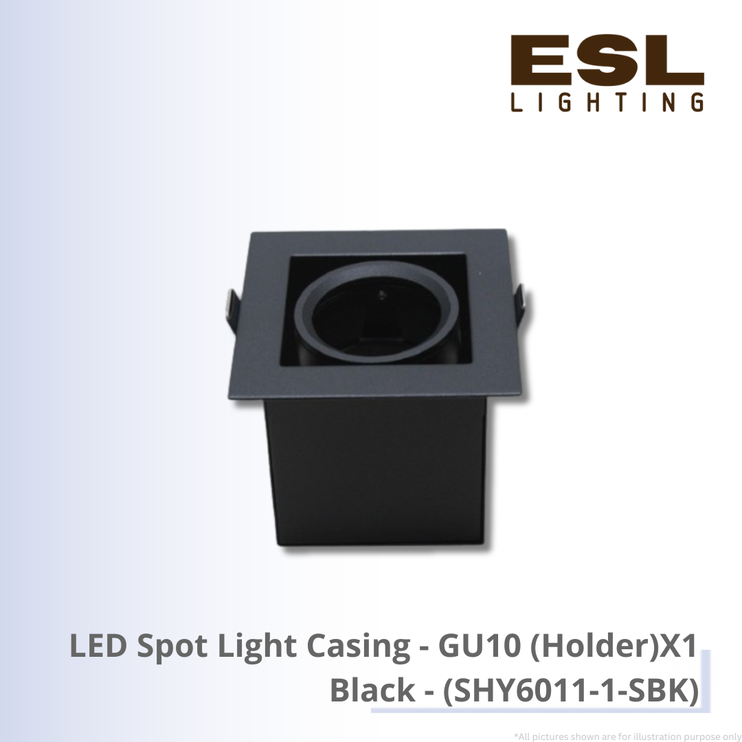 LED Spot Light Casing GU10 (Holder) X1 - SHY6011-1-SBK