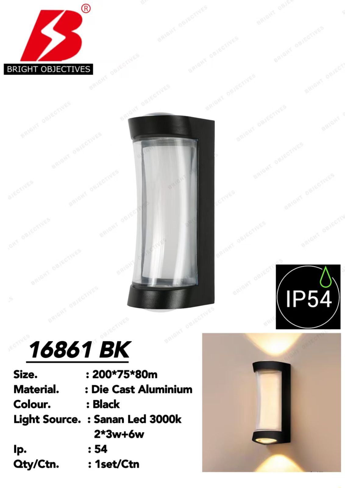OUTDOOR LED WALL LAMP LIGHT - 16861
