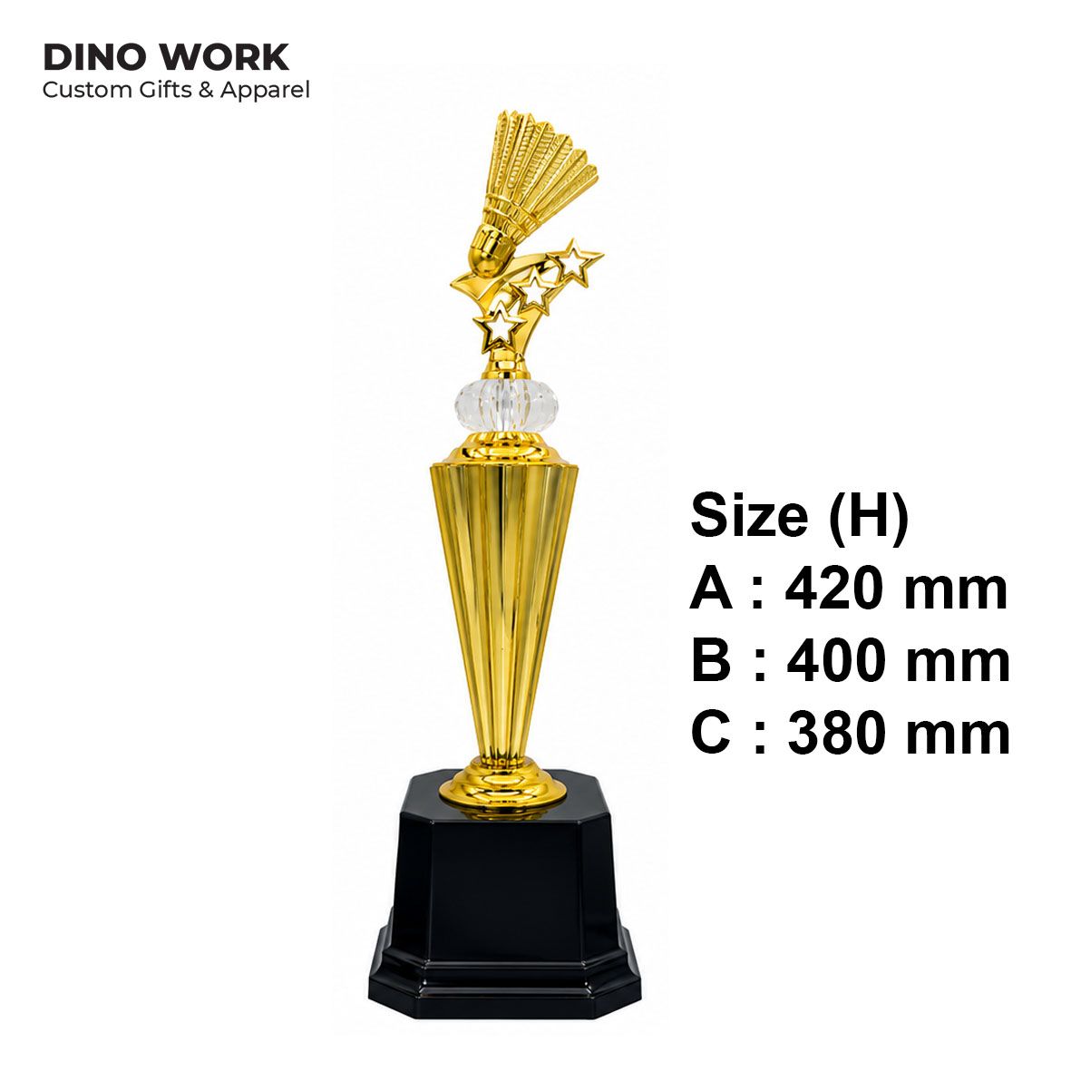 Badminton Trophy | Custom Badminton Awards Malaysia