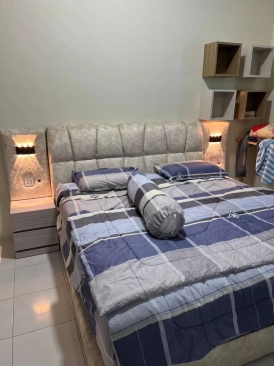 Premium Exclusive Bedframe With Lights | Dressing Table With Lights Make Up Table Cabinet | Bedroom Furniture Set | Penang Furniture Store | House Furniture Store | KL | Shah Alam | Ipoh