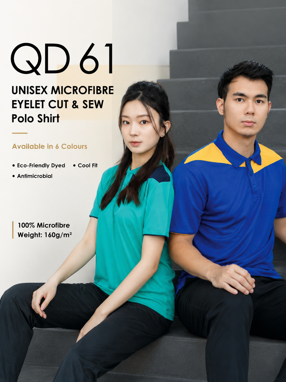 Microfibre Polo Shirt - QD61