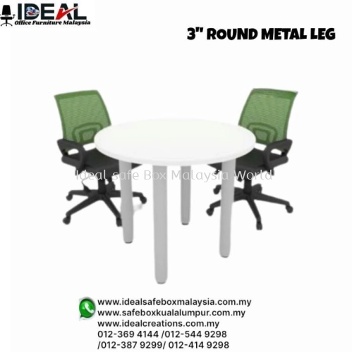 Office Desk Table Discussion - 3" Round Metal Leg
