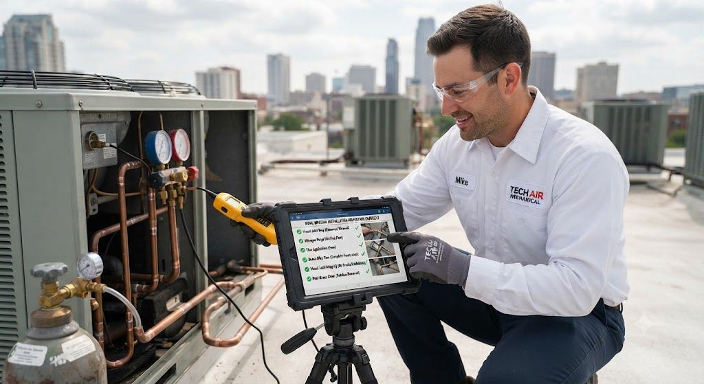 HVAC brazing checklist for installation inspection