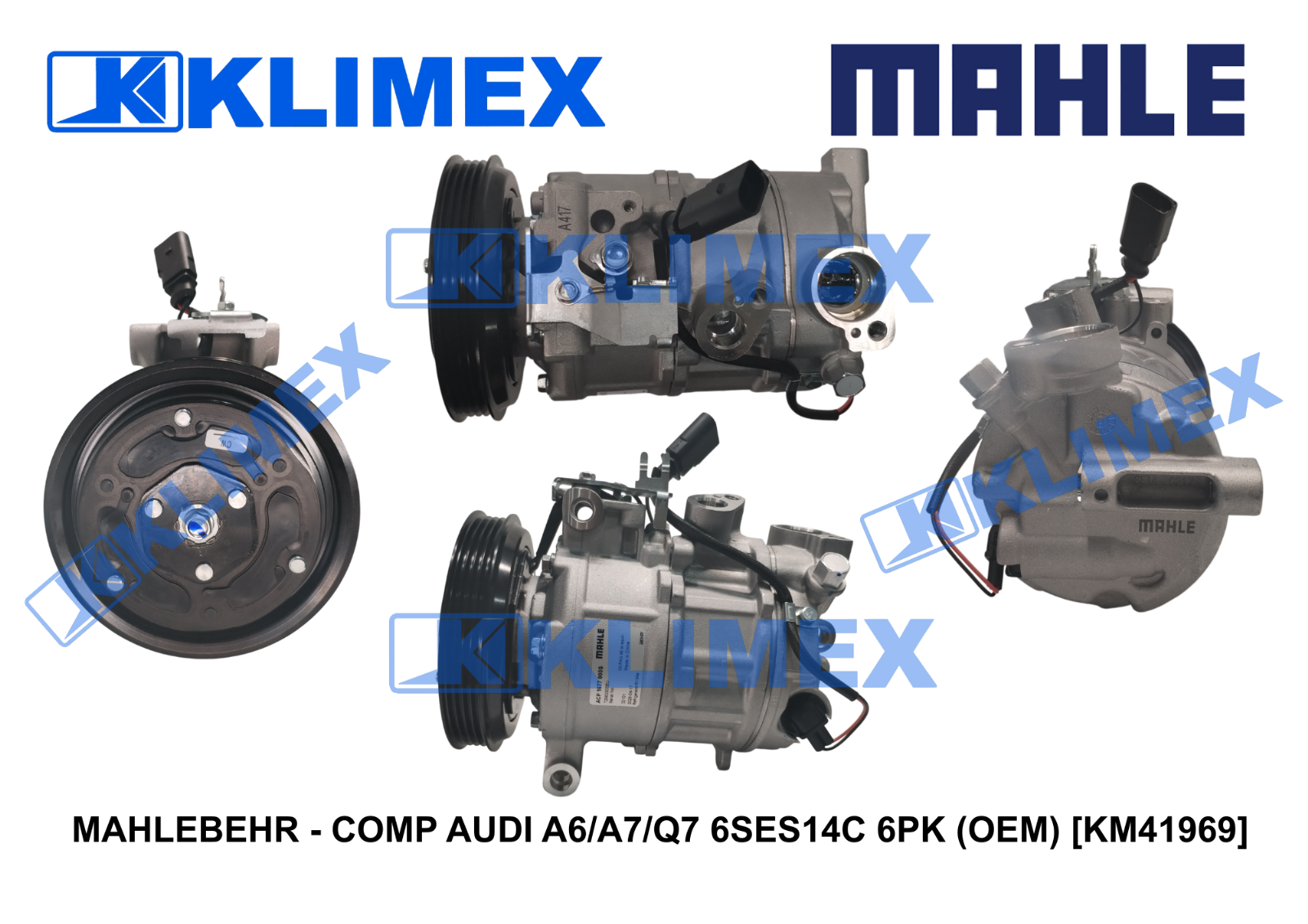 MAHLEBEHR - COMP AUDI A6_A7_Q7 6SES14C 6PK (OEM) [KM41969]