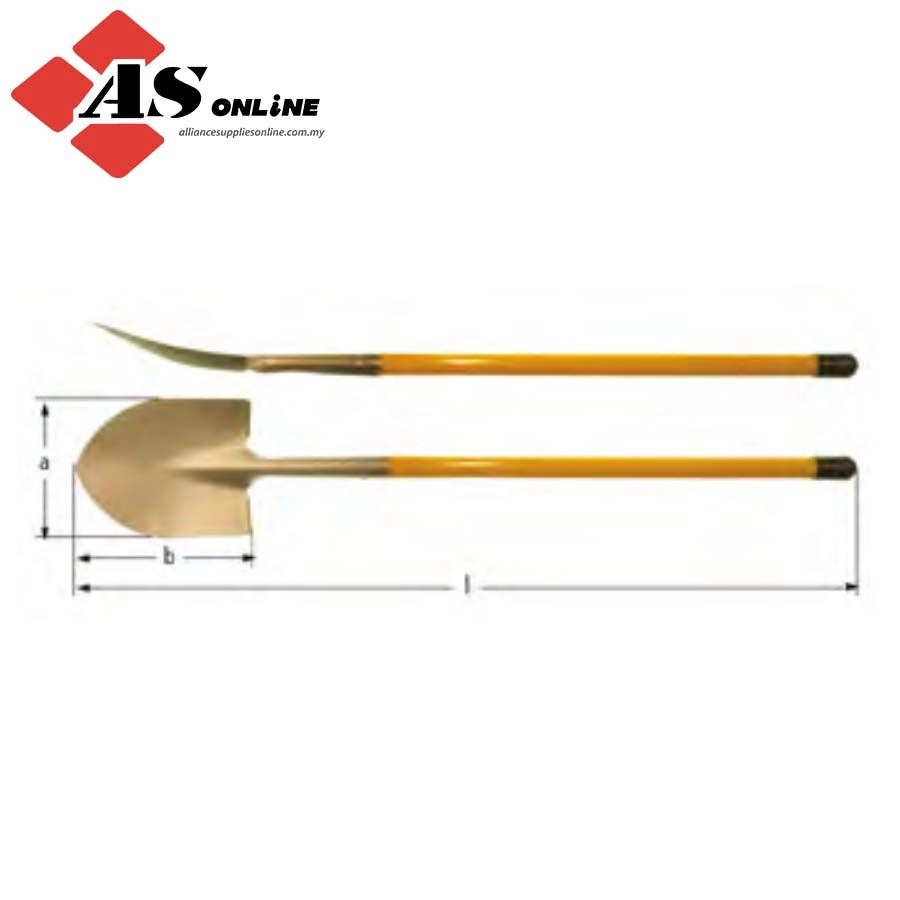 AMPCO Round Point Shovel 230 x 280mm / Model: NS8100