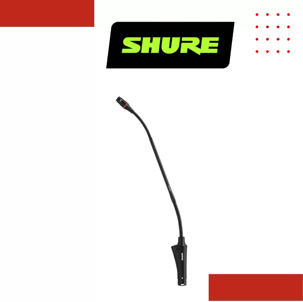 Shure CVG18RS-B/C Centraverse 18 Gooseneck Condenser Microphone Come With Mute Button