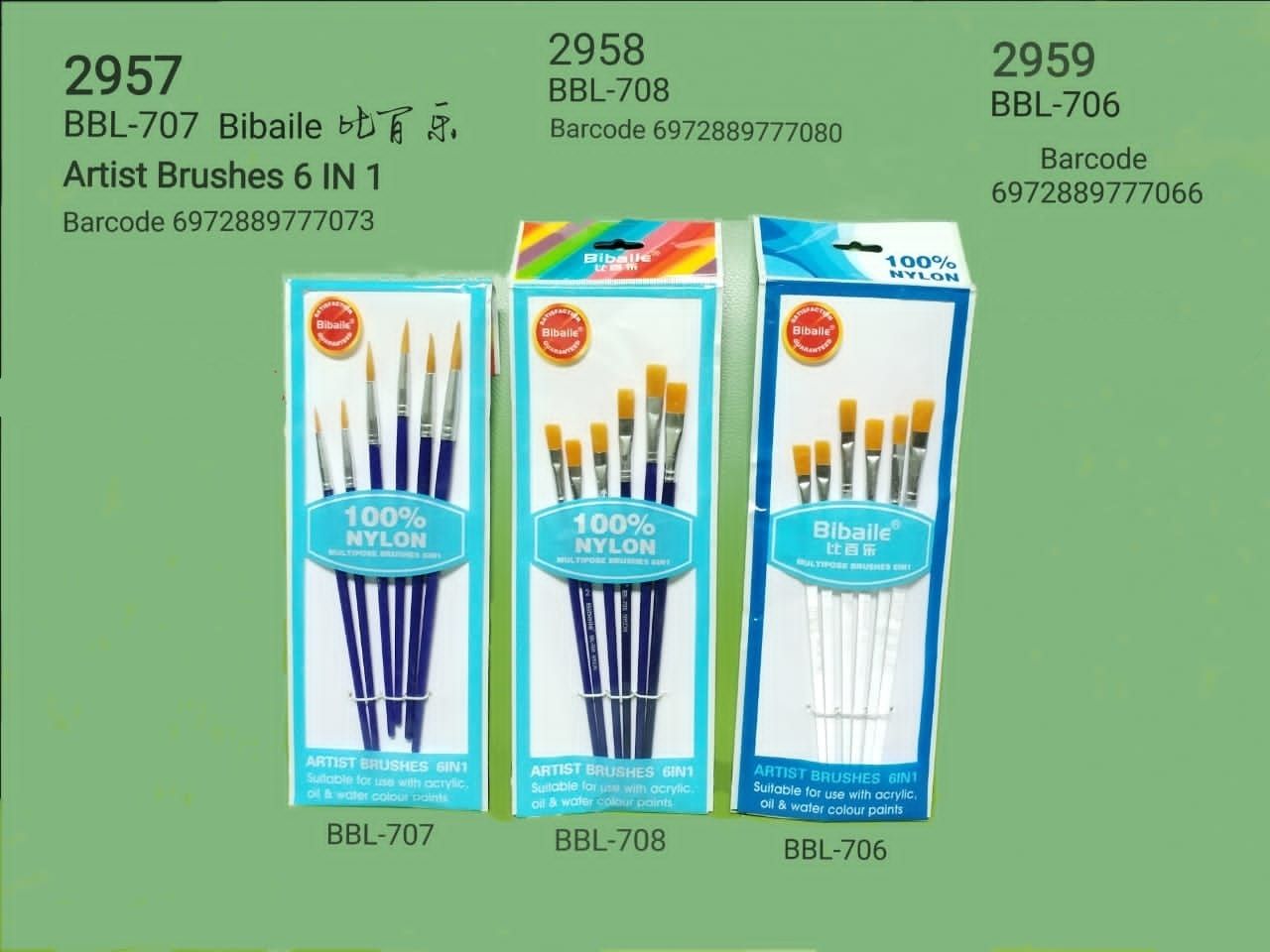 ARTISH BRUSHES 6IN1