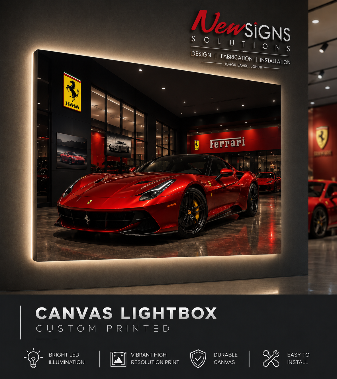 Canvas lightbox