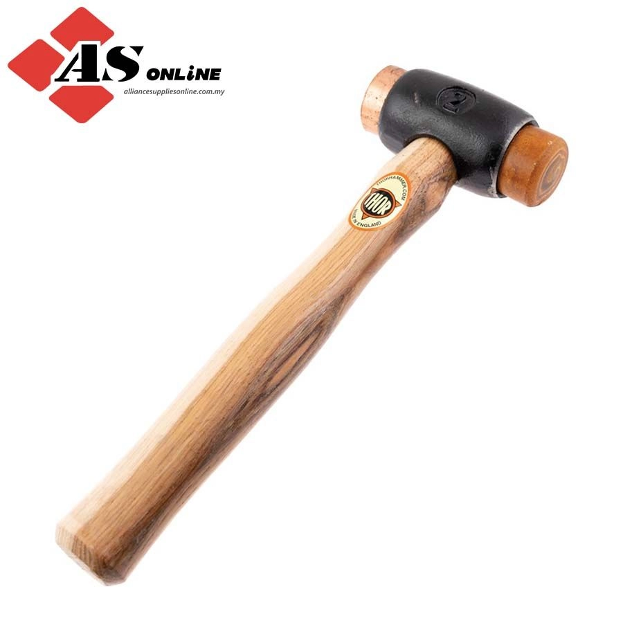 THOR Copper / Rawhide Hammer, 56.5g, Wood Shaft, Replaceable Head / Model: THO5270153D 