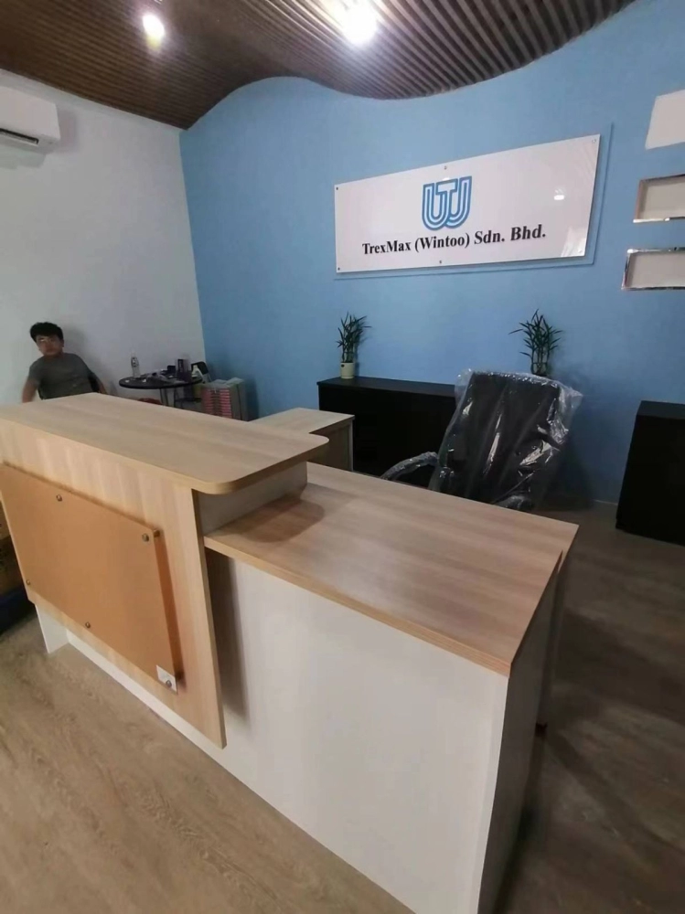Office Furniture Set Up Renovate | Reception Manager Table | Low Office Cabinet | Director High Back Chair | Office Furniture | Pembekal Meja Pejabat | KL | Cheras | Ampang | Shah Alam Cyberjaya | Putrajaya| Kulim |Kedah | Penang 