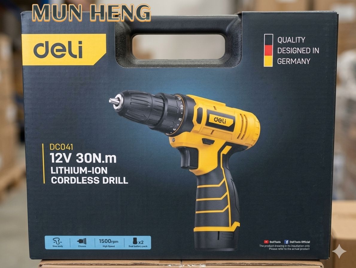 德力工具 (Deli) DC041 12V 锂电钻 Lithium-ion Cordless Drill