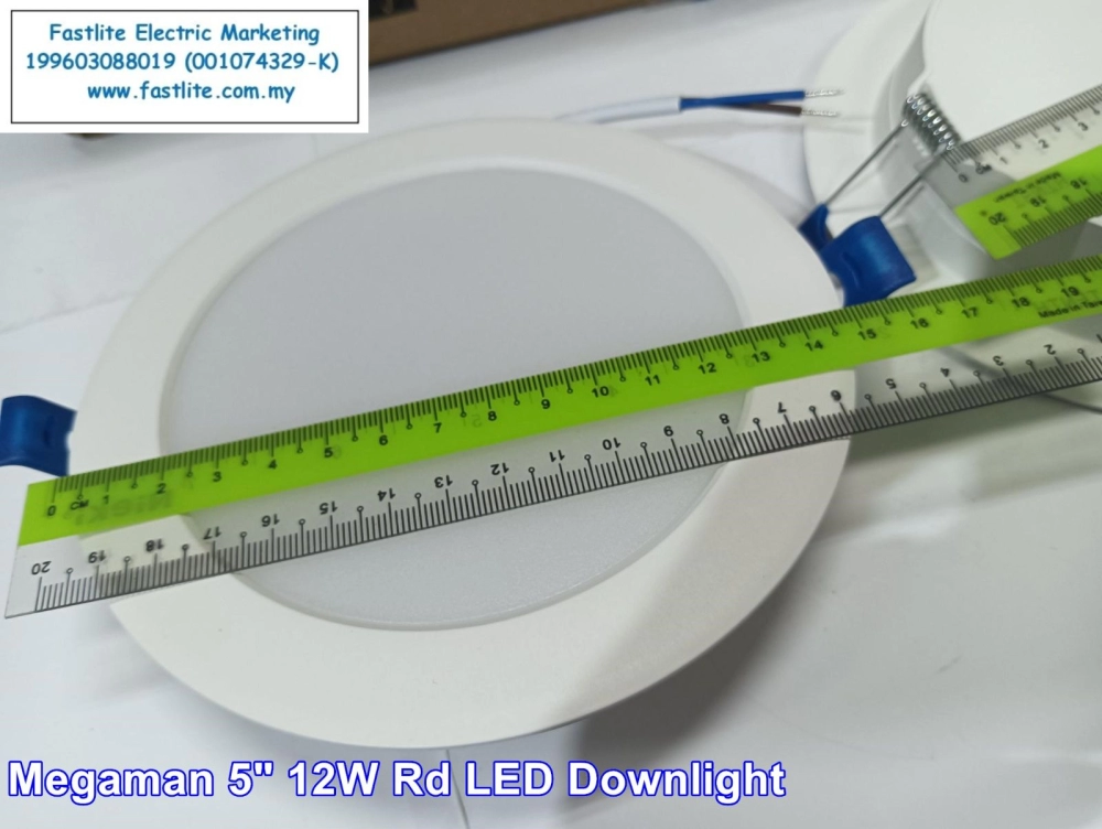 Megaman 5 Inch 12W Round 3000K LED Downlight