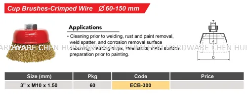 Cup Brushes-Crimped Wire