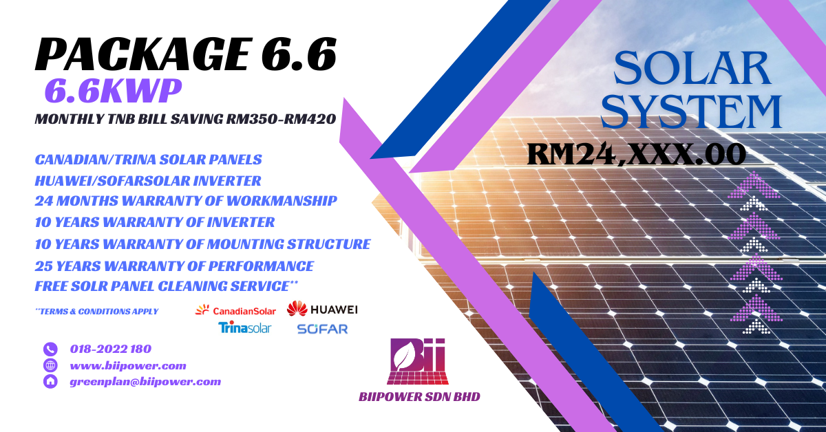 6.6kwp Solar PV System