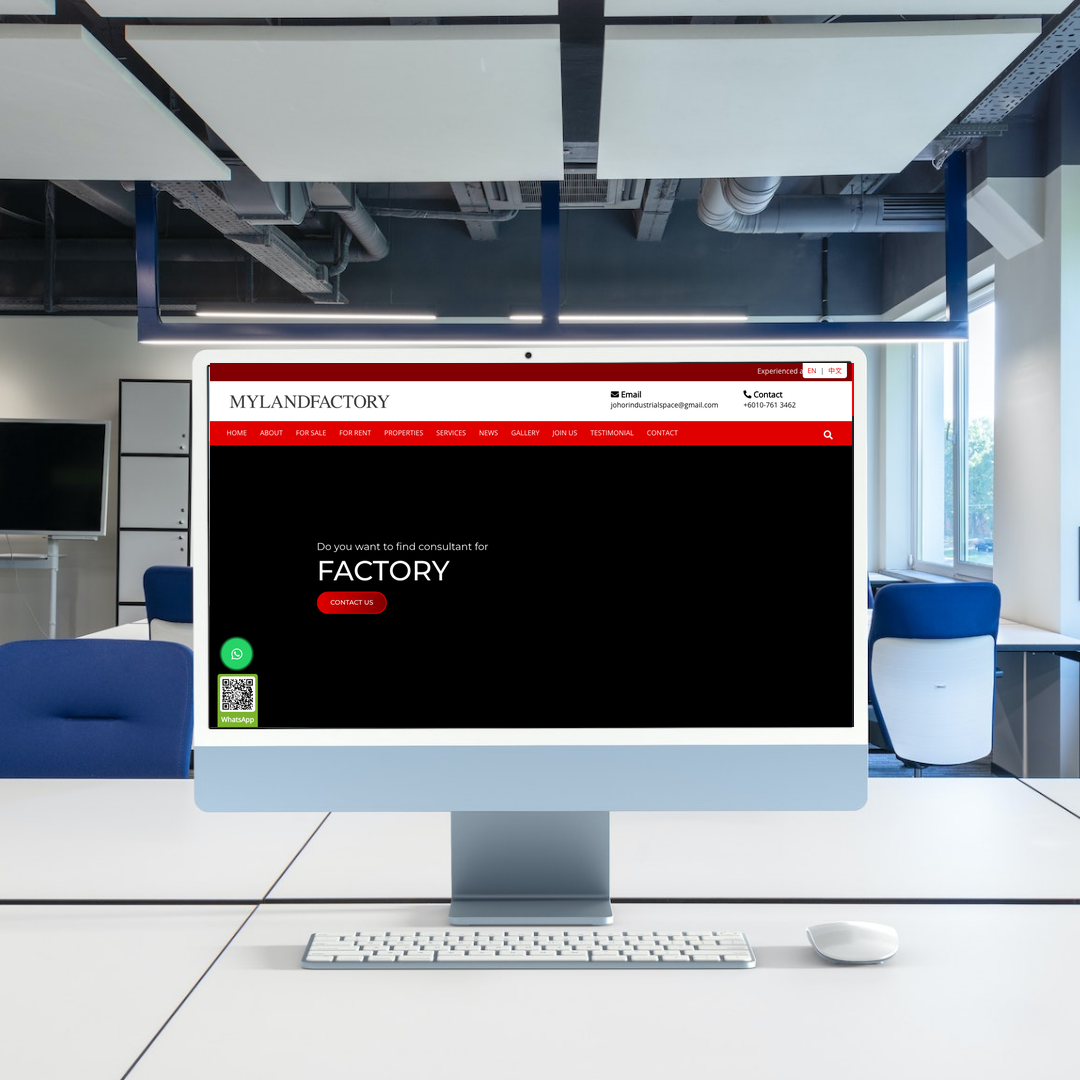 Ace Tan Website Design & SEO Case Study | Land & Factory For Sale in Johor