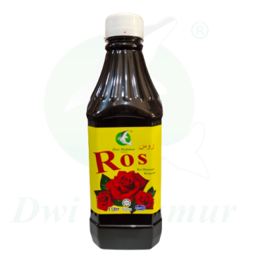 Sirap Ros Botol 1L C.Dwi Makmur (Unit)