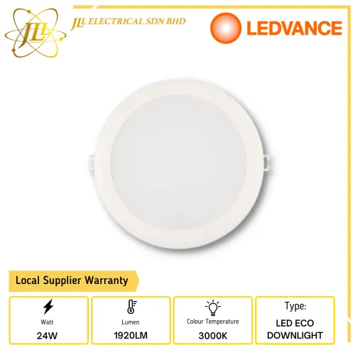 LEDVANCE R80 24W 3000K 220-240V LED ECO DOWNLIGHT