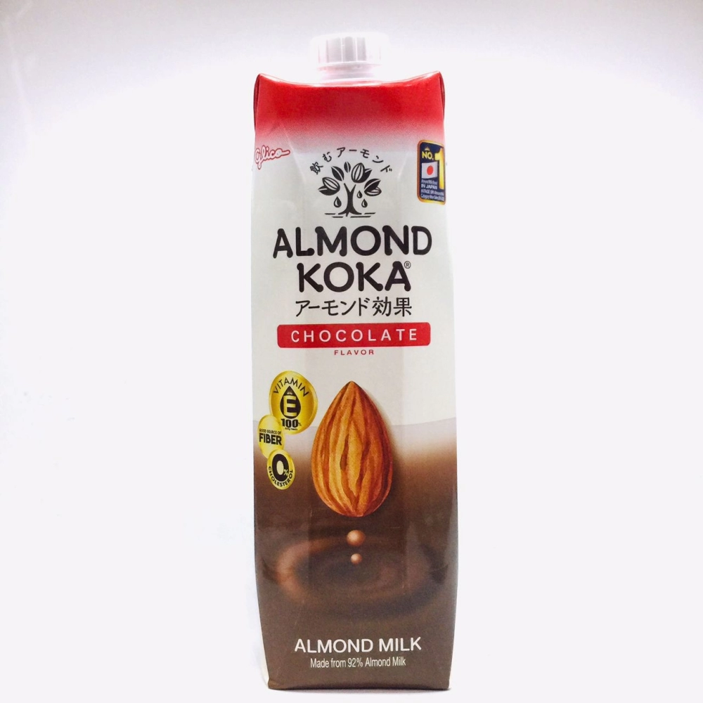 Glico Almond Koka Chocolate Flavor Milk日本巧克力味杏仁果奶1L