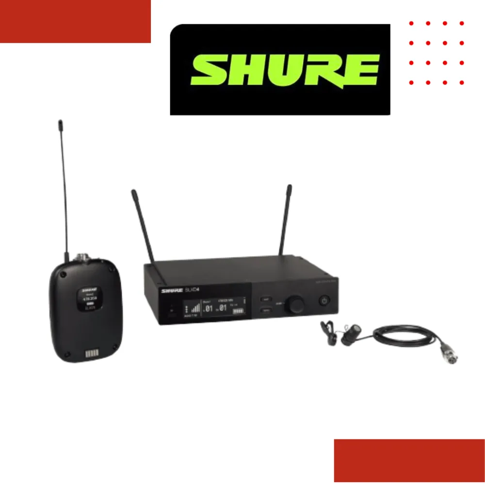 Shure SLXD14/85 Wireless System with SLXD1 Bodypack Transmitter and WL185 Lavalier Microphone 