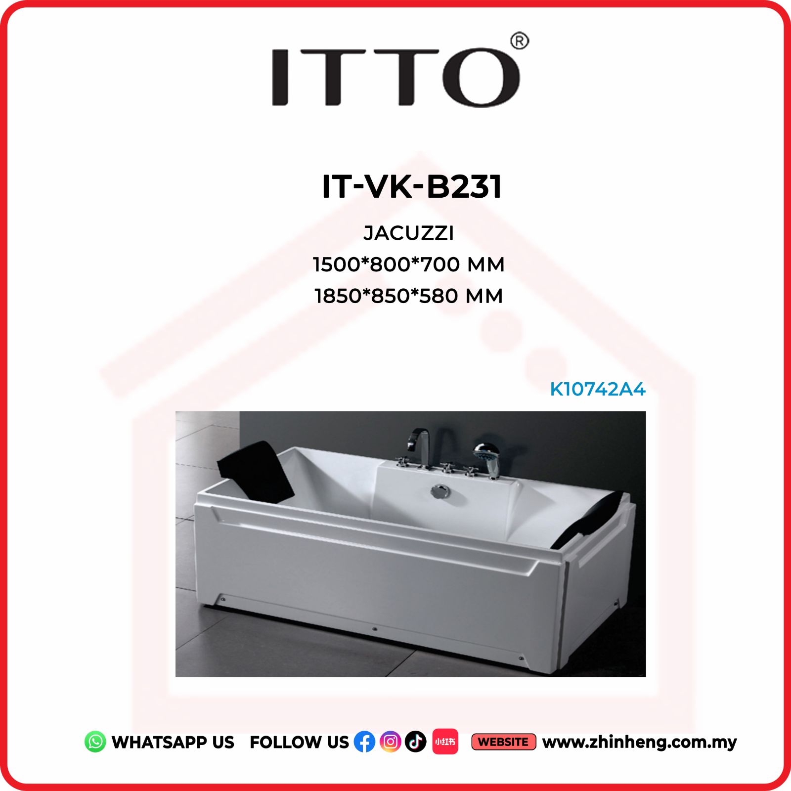 ITTO JACUZZI  IT-VK-B231