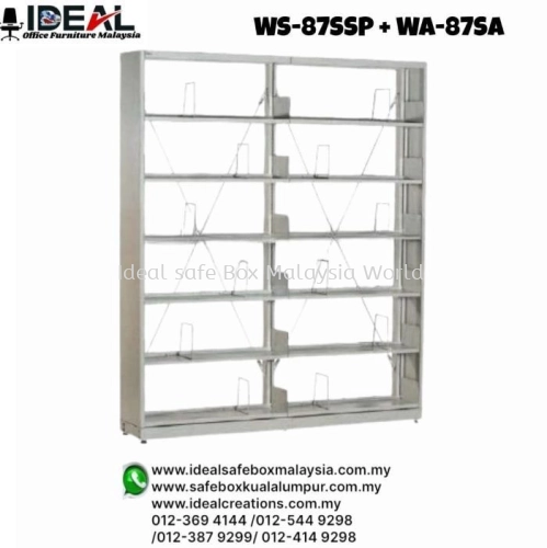 Office Steel Furniture 1 Single Sided Starter Bay + 1 Single Sided Add On Bay ( Library Shelving)