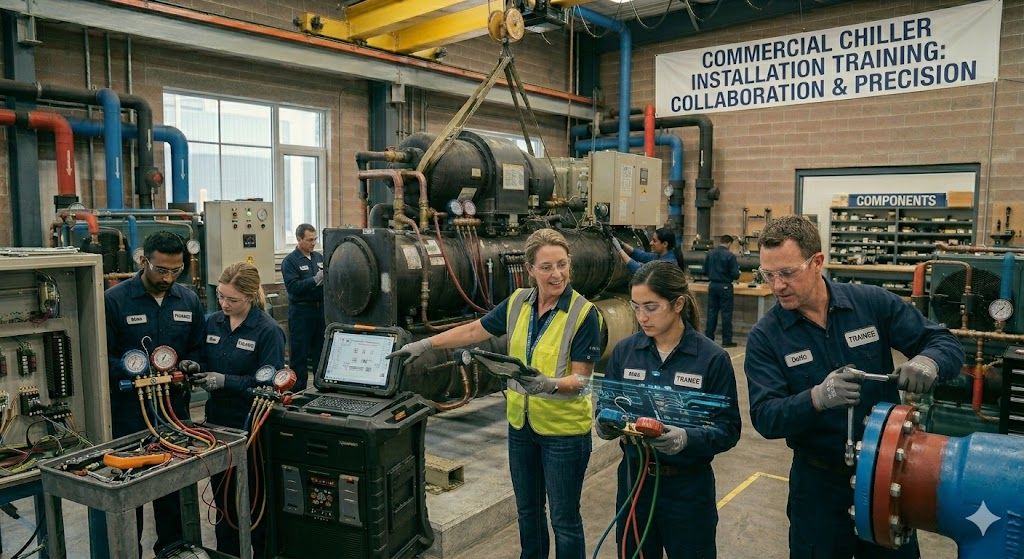 Chiller installation workshop