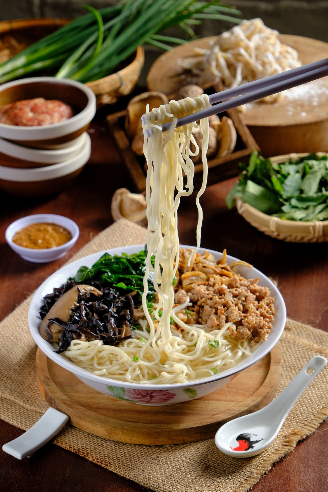 Pan Mee Soup (Thin)