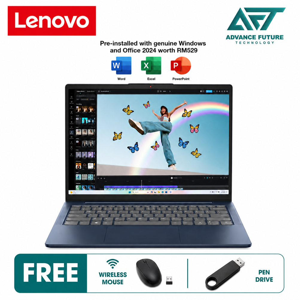 Lenovo IdeaPad Slim 5 14AKP10 83HX0094MJ 14" WUXGA Laptop Cosmic Blue ( AMD Ryzen AI 5 330, 16GB, 512GB SSD, ATI, W11, H&S 2024&M365 )