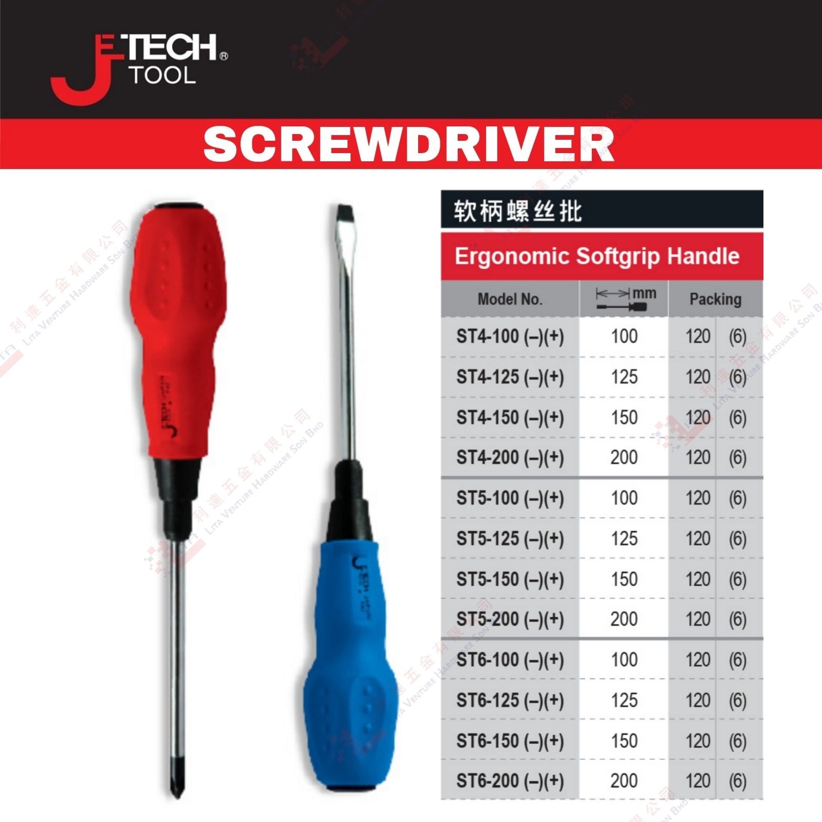 JE TECH BRAND ERGONOMIC SOFTGRIP HANDLE - ST100 ST4125 ST4150 ST4200 ST5100 ST5125 ST150 ST5200 ST6100 ST6125 ST6150 ST6200